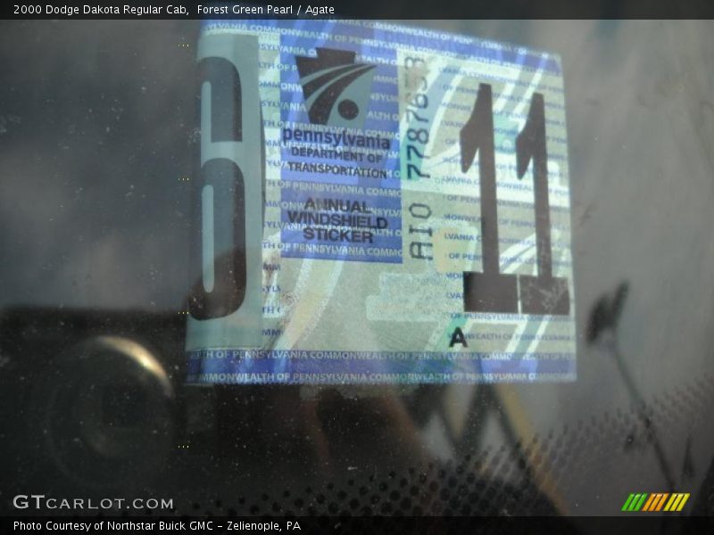 Forest Green Pearl / Agate 2000 Dodge Dakota Regular Cab