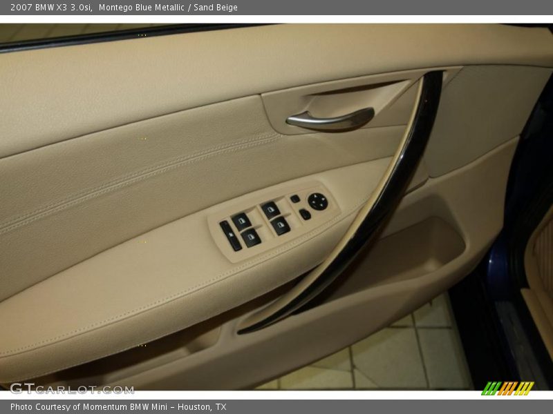Montego Blue Metallic / Sand Beige 2007 BMW X3 3.0si