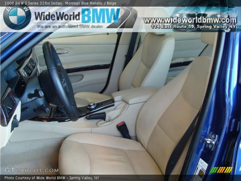Montego Blue Metallic / Beige 2008 BMW 3 Series 328xi Sedan