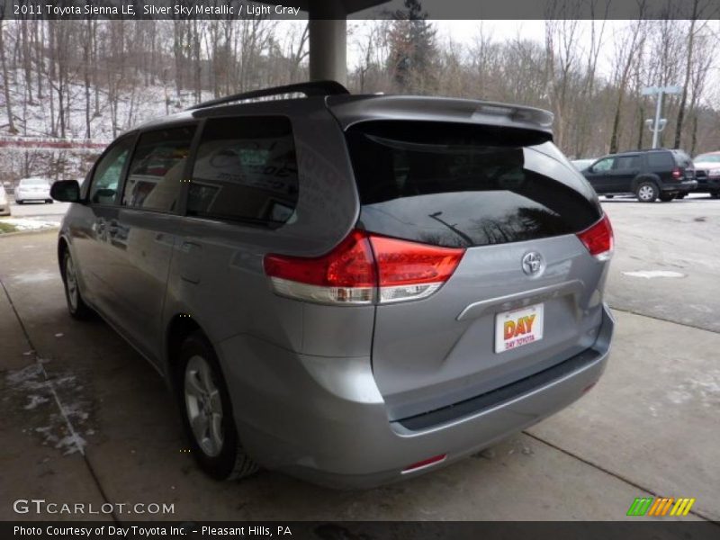 Silver Sky Metallic / Light Gray 2011 Toyota Sienna LE