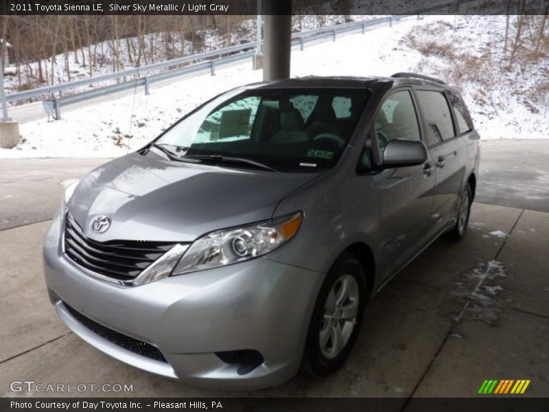 Silver Sky Metallic / Light Gray 2011 Toyota Sienna LE