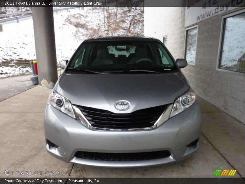 Silver Sky Metallic / Light Gray 2011 Toyota Sienna LE