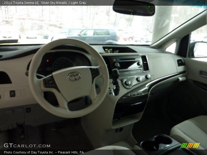 Silver Sky Metallic / Light Gray 2011 Toyota Sienna LE