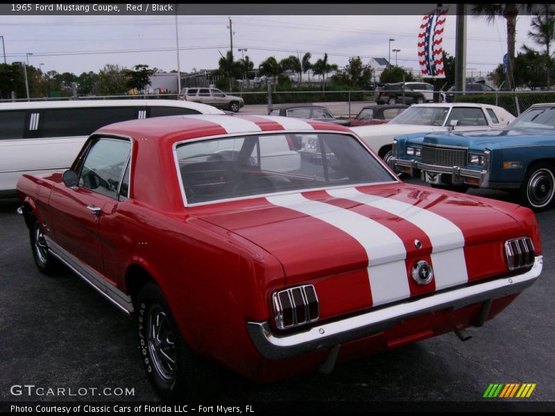 Red / Black 1965 Ford Mustang Coupe