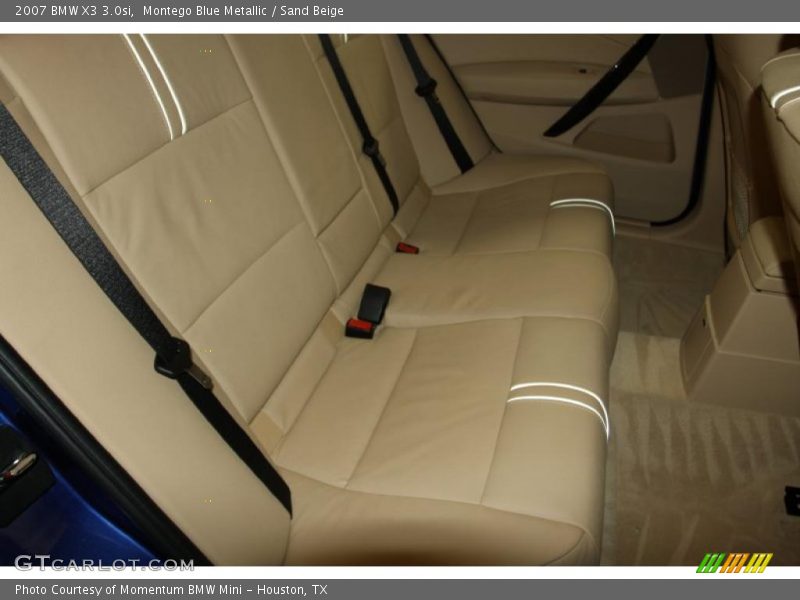 Montego Blue Metallic / Sand Beige 2007 BMW X3 3.0si