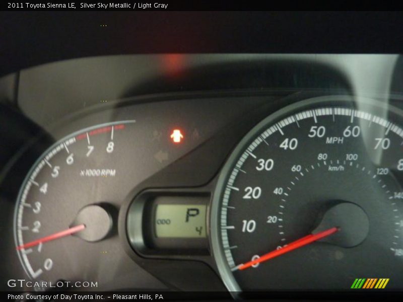 Silver Sky Metallic / Light Gray 2011 Toyota Sienna LE