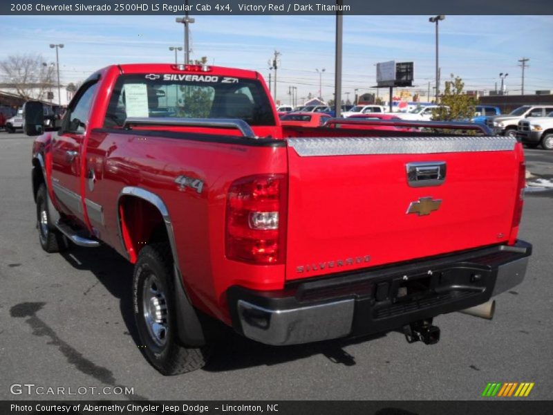 Victory Red / Dark Titanium 2008 Chevrolet Silverado 2500HD LS Regular Cab 4x4