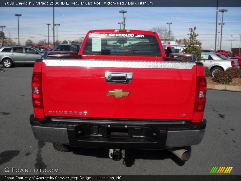Victory Red / Dark Titanium 2008 Chevrolet Silverado 2500HD LS Regular Cab 4x4