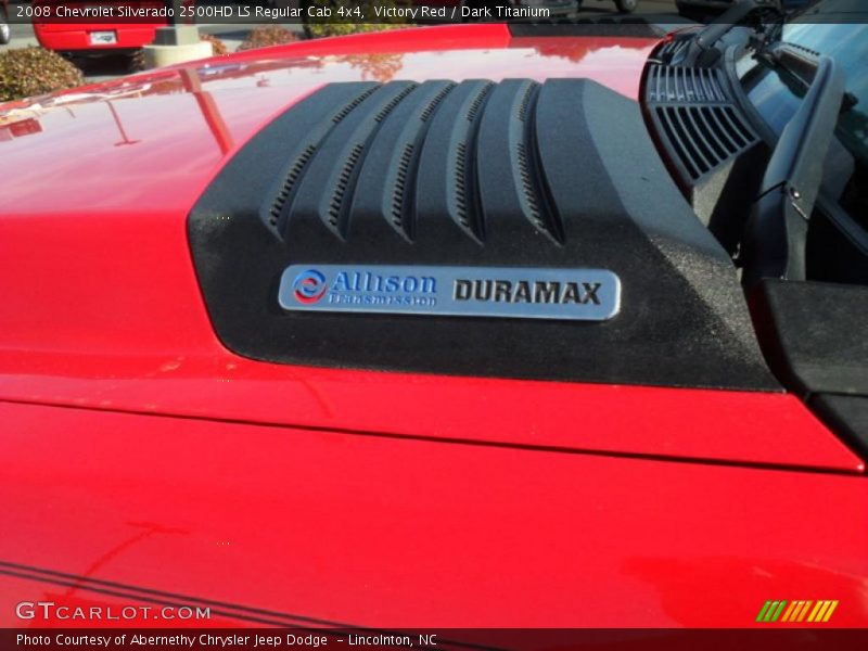 Victory Red / Dark Titanium 2008 Chevrolet Silverado 2500HD LS Regular Cab 4x4