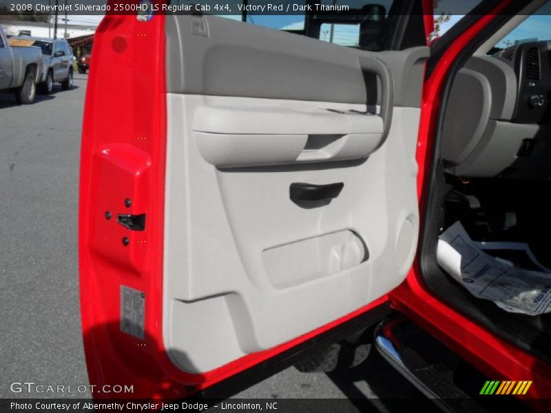Victory Red / Dark Titanium 2008 Chevrolet Silverado 2500HD LS Regular Cab 4x4