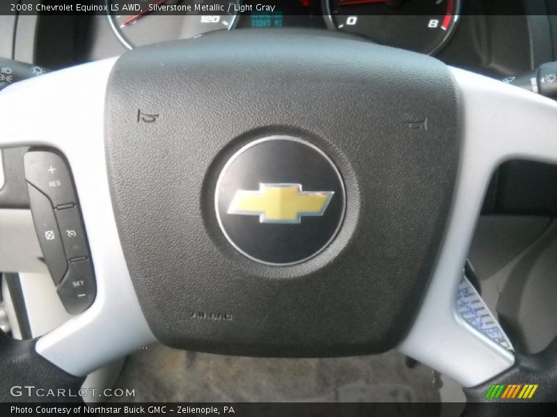 Silverstone Metallic / Light Gray 2008 Chevrolet Equinox LS AWD