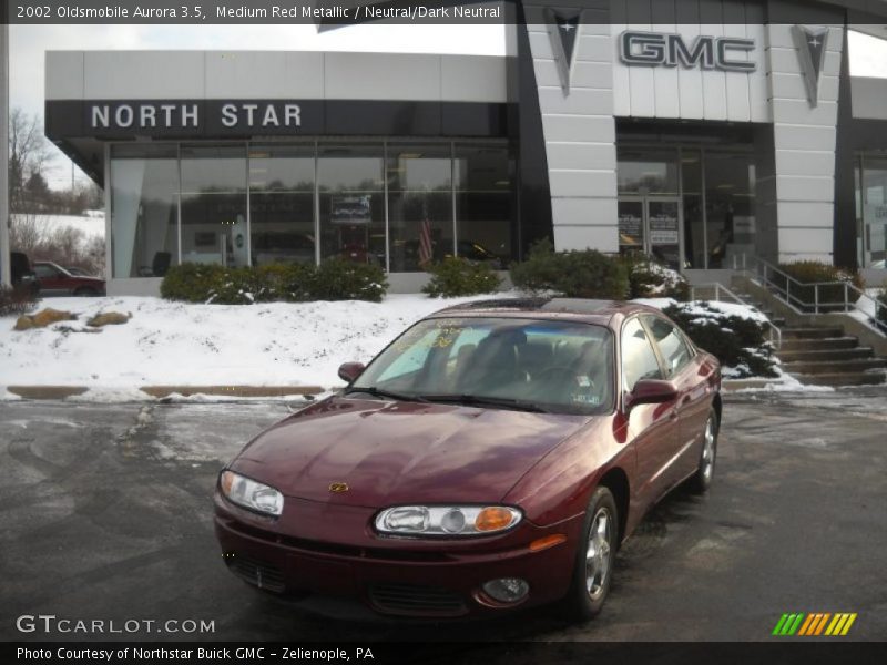 Medium Red Metallic / Neutral/Dark Neutral 2002 Oldsmobile Aurora 3.5