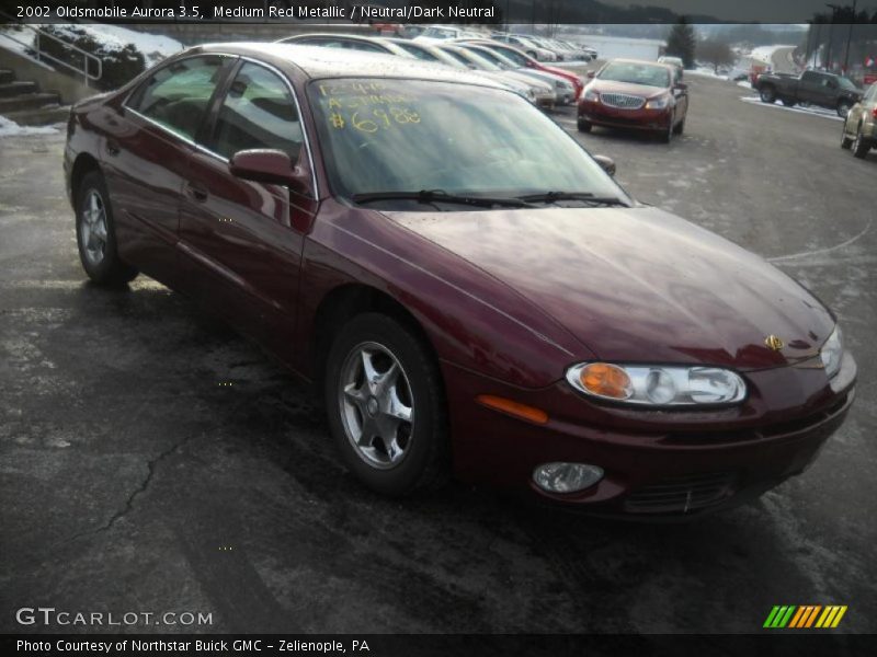 Medium Red Metallic / Neutral/Dark Neutral 2002 Oldsmobile Aurora 3.5