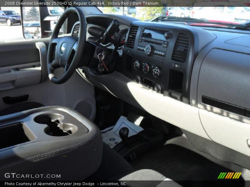 Victory Red / Dark Titanium 2008 Chevrolet Silverado 2500HD LS Regular Cab 4x4