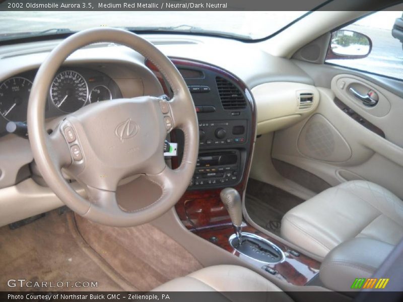 Medium Red Metallic / Neutral/Dark Neutral 2002 Oldsmobile Aurora 3.5