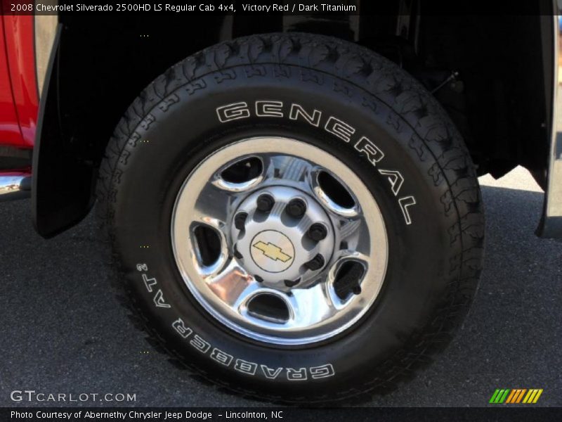 Victory Red / Dark Titanium 2008 Chevrolet Silverado 2500HD LS Regular Cab 4x4