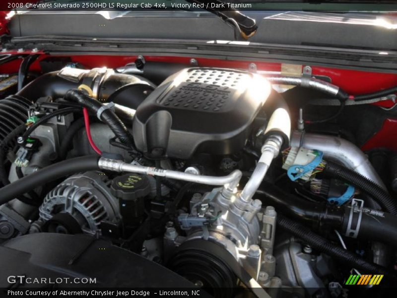 Victory Red / Dark Titanium 2008 Chevrolet Silverado 2500HD LS Regular Cab 4x4