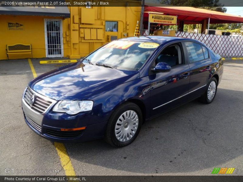 Shadow Blue / Black 2006 Volkswagen Passat 2.0T Sedan