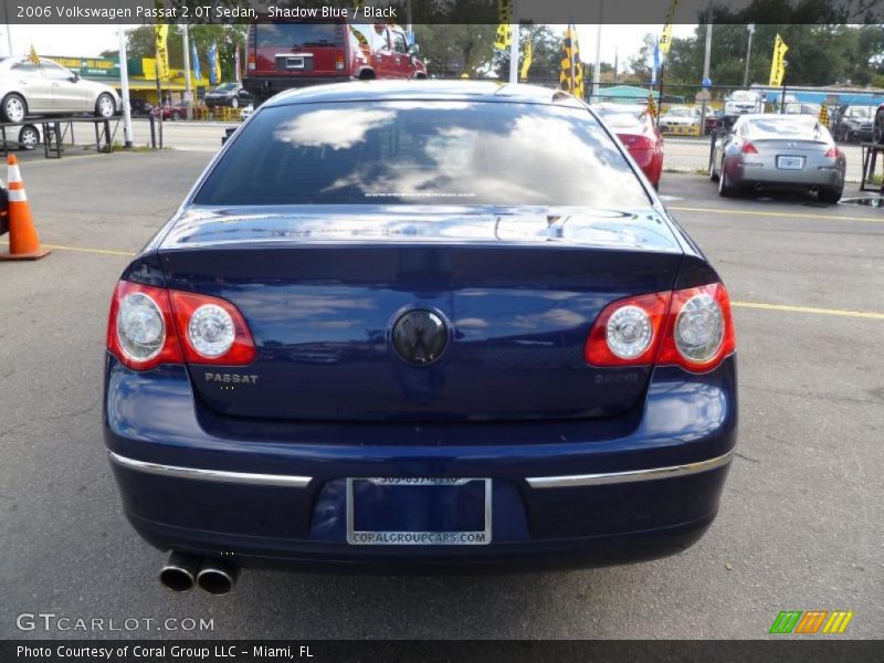 Shadow Blue / Black 2006 Volkswagen Passat 2.0T Sedan