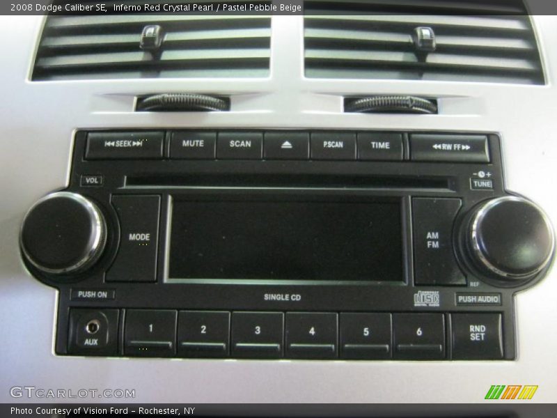 Inferno Red Crystal Pearl / Pastel Pebble Beige 2008 Dodge Caliber SE