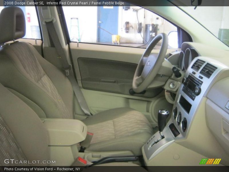 Inferno Red Crystal Pearl / Pastel Pebble Beige 2008 Dodge Caliber SE