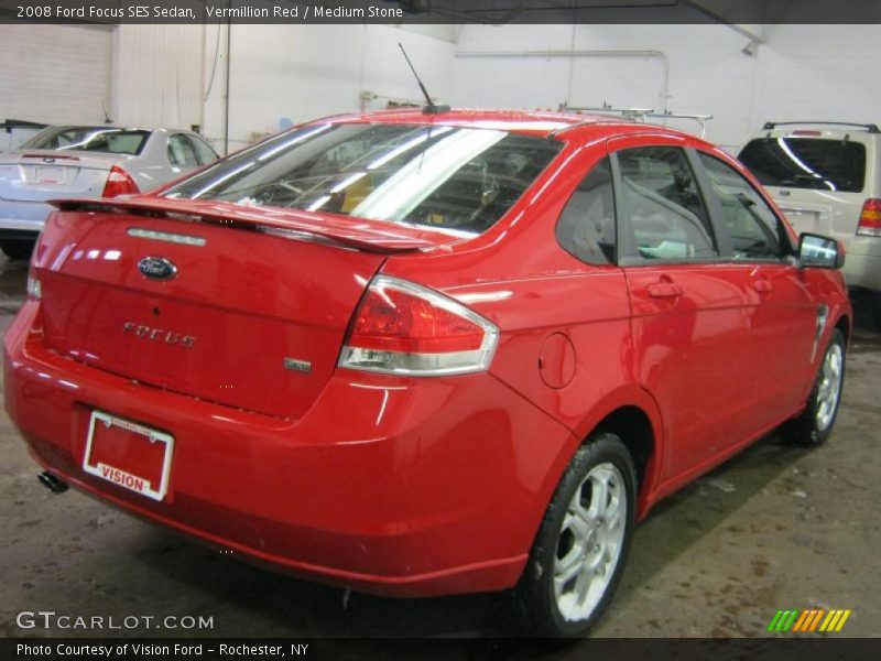 Vermillion Red / Medium Stone 2008 Ford Focus SES Sedan