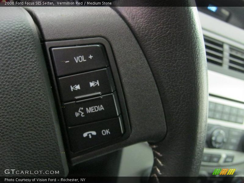 Vermillion Red / Medium Stone 2008 Ford Focus SES Sedan