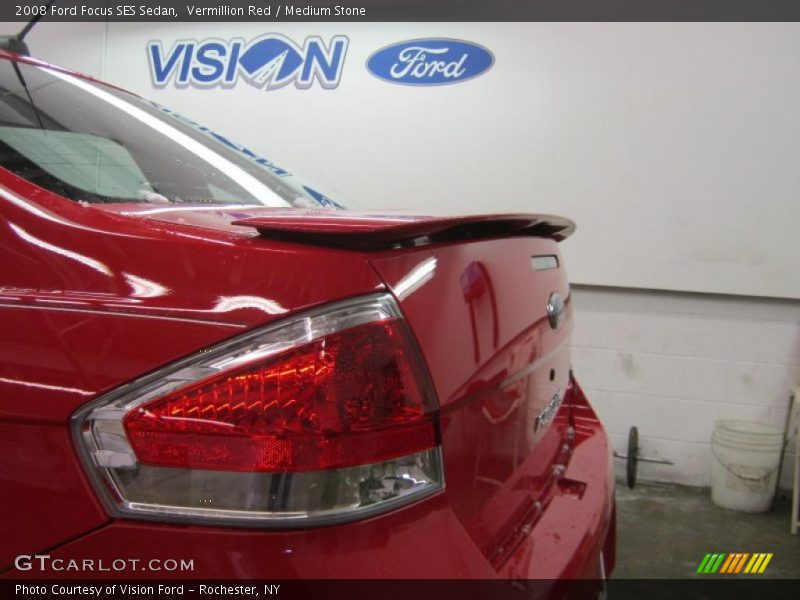 Vermillion Red / Medium Stone 2008 Ford Focus SES Sedan