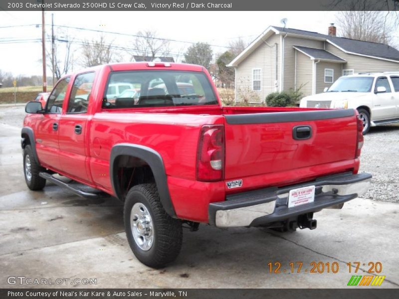 Victory Red / Dark Charcoal 2003 Chevrolet Silverado 2500HD LS Crew Cab