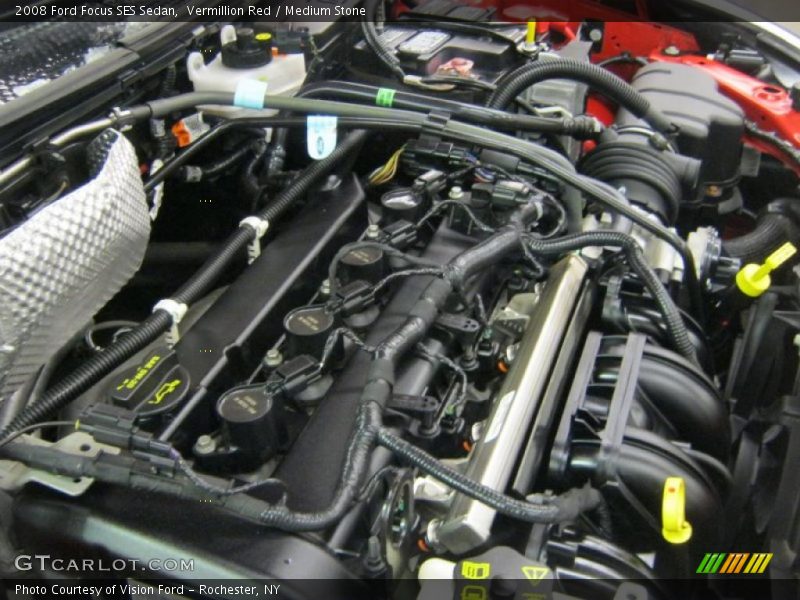 Vermillion Red / Medium Stone 2008 Ford Focus SES Sedan