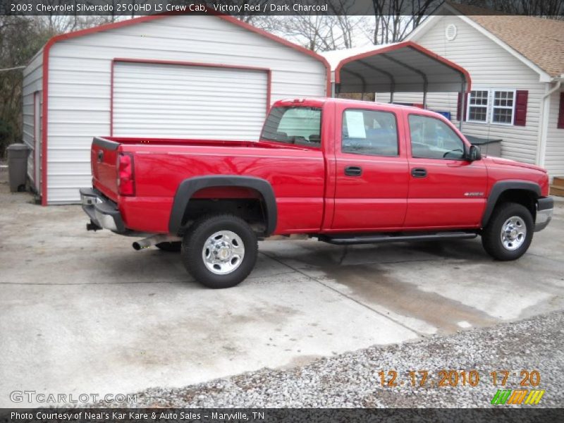 Victory Red / Dark Charcoal 2003 Chevrolet Silverado 2500HD LS Crew Cab