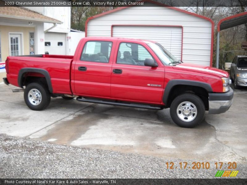 Victory Red / Dark Charcoal 2003 Chevrolet Silverado 2500HD LS Crew Cab