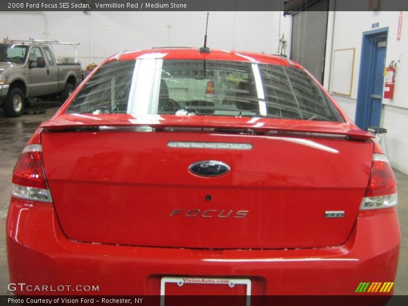 Vermillion Red / Medium Stone 2008 Ford Focus SES Sedan