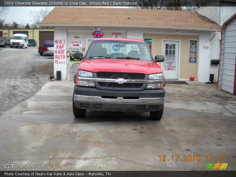 Victory Red / Dark Charcoal 2003 Chevrolet Silverado 2500HD LS Crew Cab