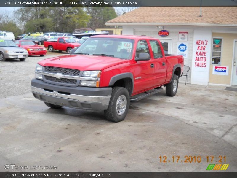 Victory Red / Dark Charcoal 2003 Chevrolet Silverado 2500HD LS Crew Cab