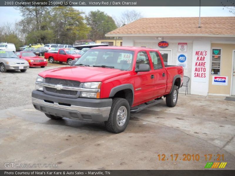Victory Red / Dark Charcoal 2003 Chevrolet Silverado 2500HD LS Crew Cab
