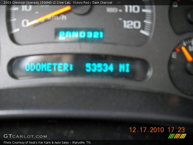 Victory Red / Dark Charcoal 2003 Chevrolet Silverado 2500HD LS Crew Cab