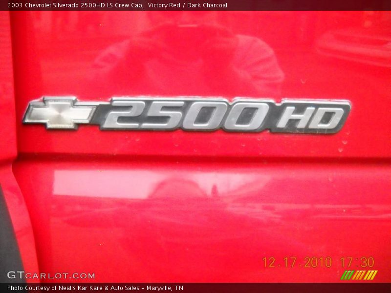 Victory Red / Dark Charcoal 2003 Chevrolet Silverado 2500HD LS Crew Cab