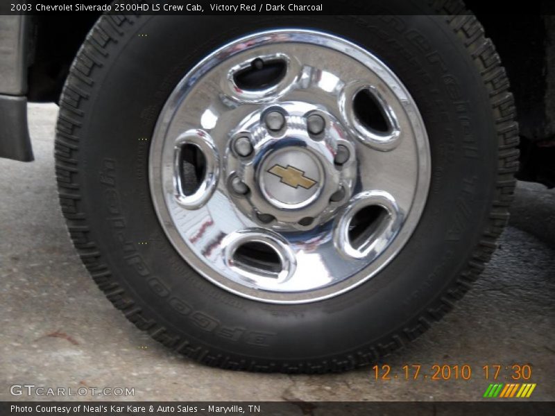 Victory Red / Dark Charcoal 2003 Chevrolet Silverado 2500HD LS Crew Cab