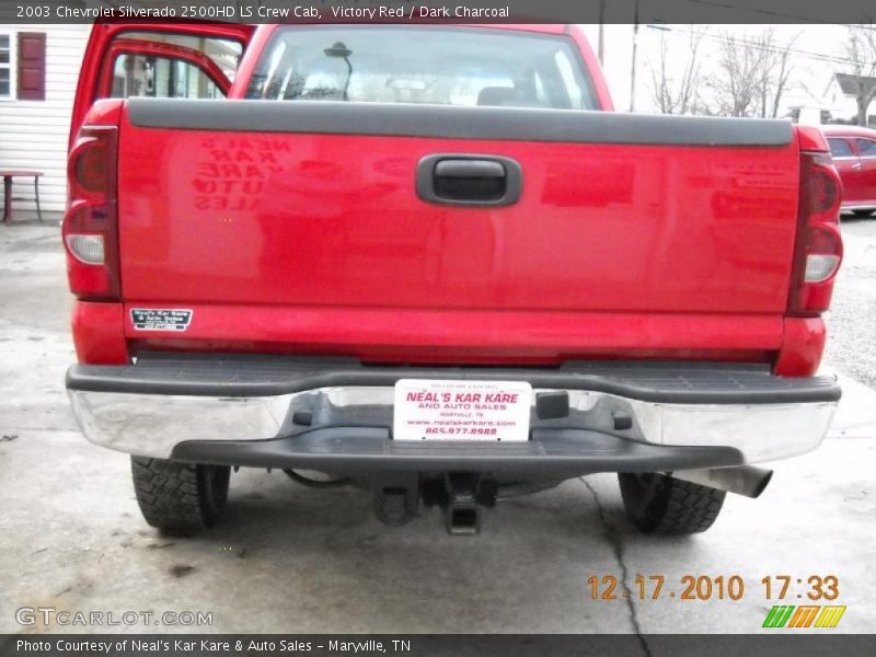 Victory Red / Dark Charcoal 2003 Chevrolet Silverado 2500HD LS Crew Cab