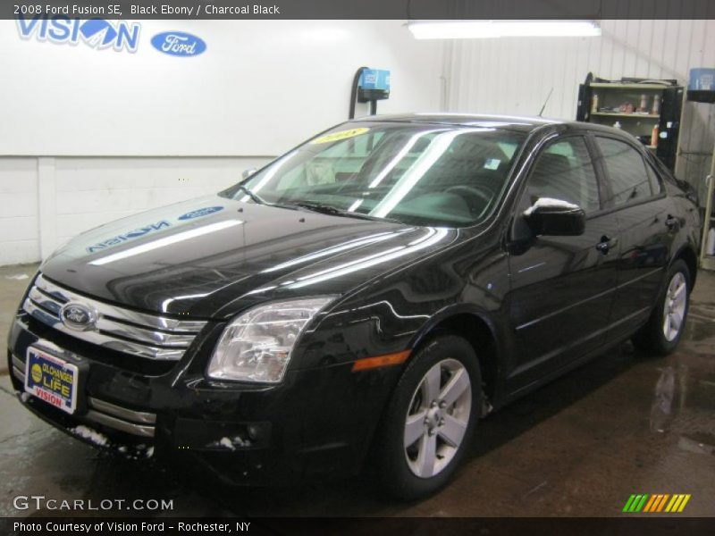 Black Ebony / Charcoal Black 2008 Ford Fusion SE