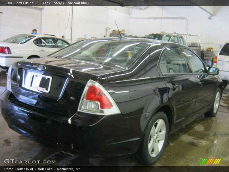 Black Ebony / Charcoal Black 2008 Ford Fusion SE