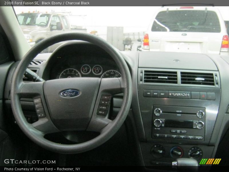 Black Ebony / Charcoal Black 2008 Ford Fusion SE