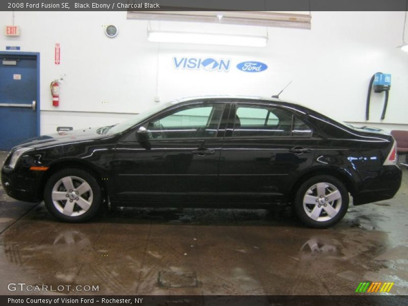 Black Ebony / Charcoal Black 2008 Ford Fusion SE