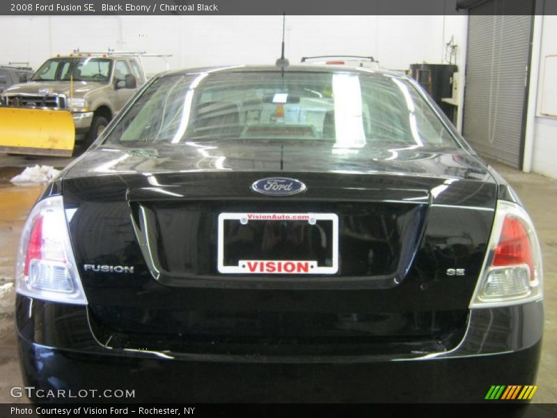 Black Ebony / Charcoal Black 2008 Ford Fusion SE