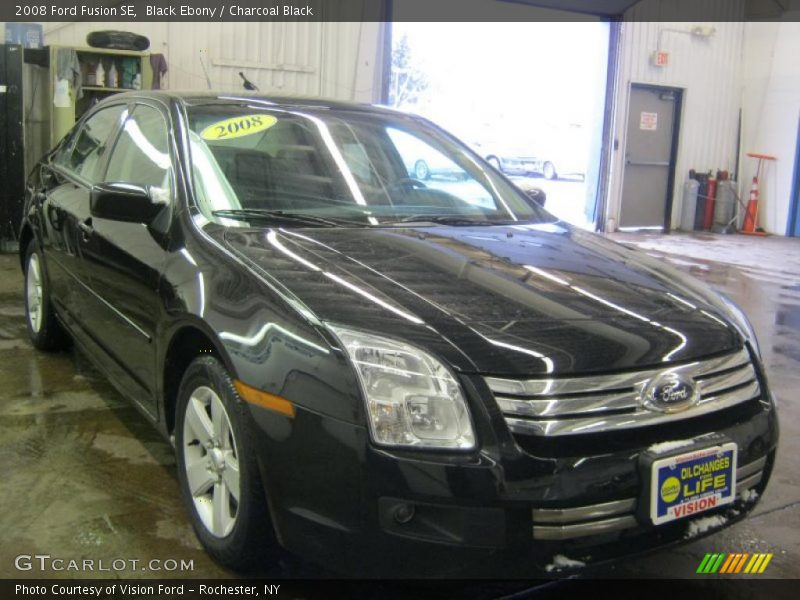 Black Ebony / Charcoal Black 2008 Ford Fusion SE