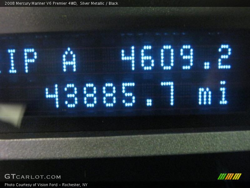 Silver Metallic / Black 2008 Mercury Mariner V6 Premier 4WD