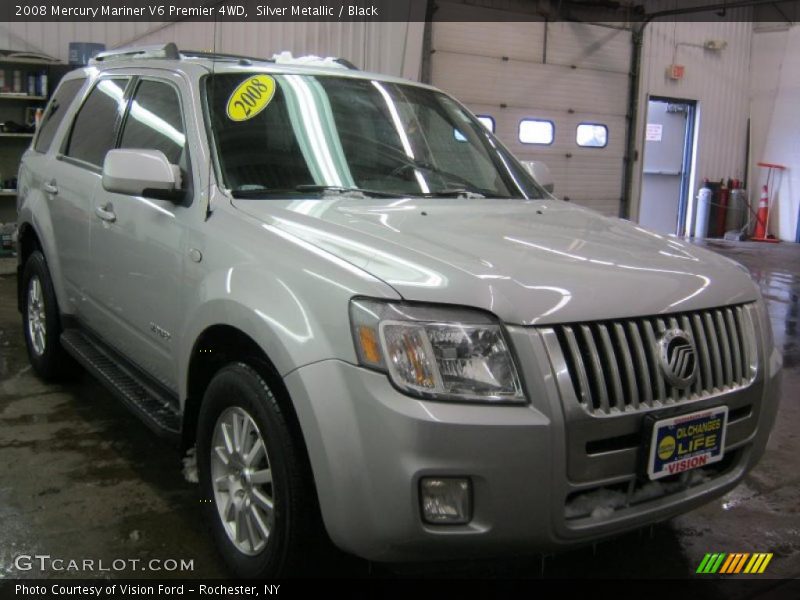 Silver Metallic / Black 2008 Mercury Mariner V6 Premier 4WD
