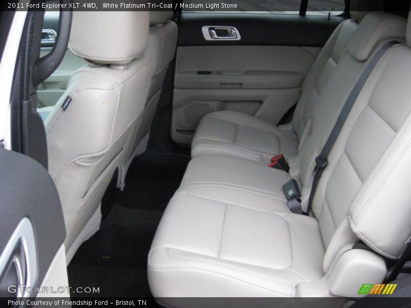 White Platinum Tri-Coat / Medium Light Stone 2011 Ford Explorer XLT 4WD