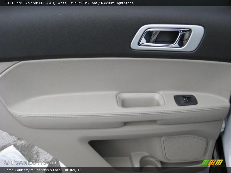 White Platinum Tri-Coat / Medium Light Stone 2011 Ford Explorer XLT 4WD
